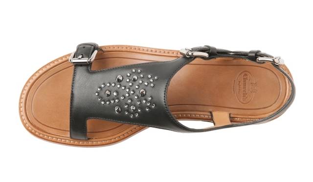 <strong>Church’s｜スペシャル新作のレディスサンダルが登場</strong>　ブラック　5万7000円