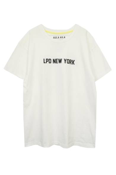 <strong>ULA AILA × LPD NEW YORK｜10周年記念のコラボTシャツ発売</strong>　ホワイト　9800円（税抜）