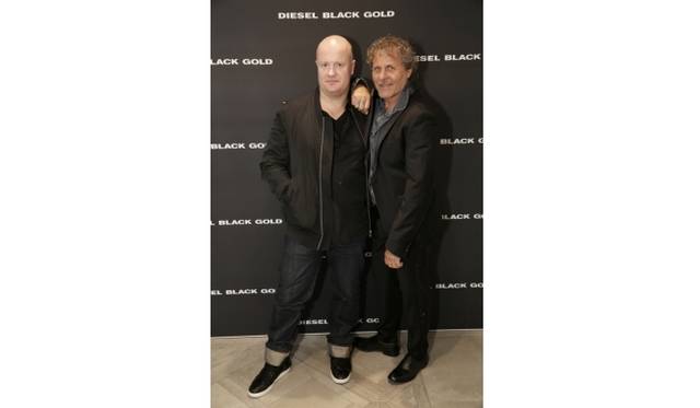 <strong>DIESEL BLACK GOLD｜初グローバル・コンセプトストアがロンドンにオープン</strong>　（左より）アンドレアス・メルボスタッド、レンツォ・ロッソ 