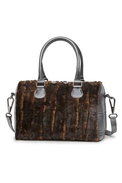 <strong>a.testoni｜異素材使いが特徴の新作アイテムが登場</strong> ミニボストン　[W30×H21×D17cm]　23万円（税抜）