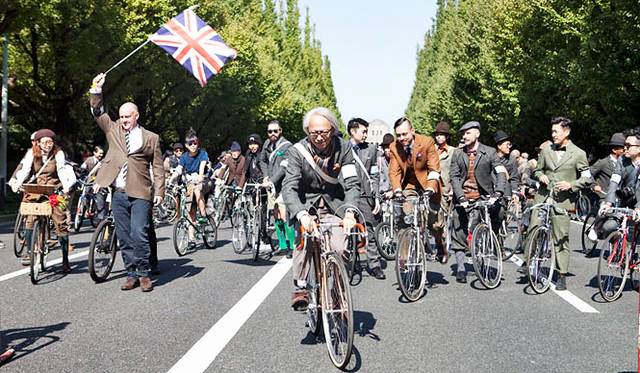 <strong>Tweed Run TOKYO｜ツイードラン 東京</strong>　「Tweed Run TOKYO 2013」の様子