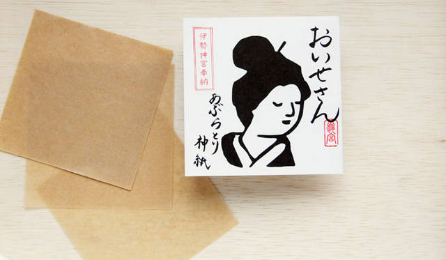 <strong>THE UN｜アン</strong>　「おいせさん」　あぶらとり神紙400円（30枚入り）