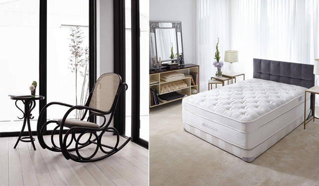 <strong>IDC OTSUKA｜IDC大塚家具</strong>　左／納入インテリアブランド「秋田木工」、右／納入インテリアブランド「REGALIA レガリア」