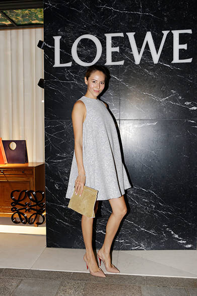 オープニング レセプションへ来場したモデルの道端ジェシカ