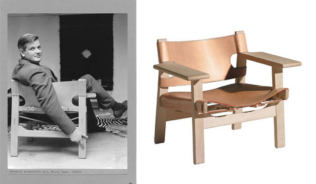 左／「Spanish Chair」に座るボーエ・モーエンセン