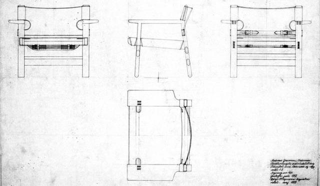 「Spanish Chair」設計図