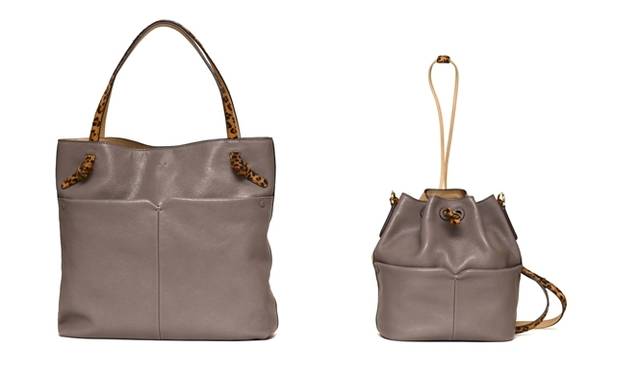 <strong>SAZABY｜「Flavor of stylish safari」キャンペーン開催</strong>　（左より）トートバッグ　2万8000円、ショルダーバッグ　2万4000円（すべて税抜）