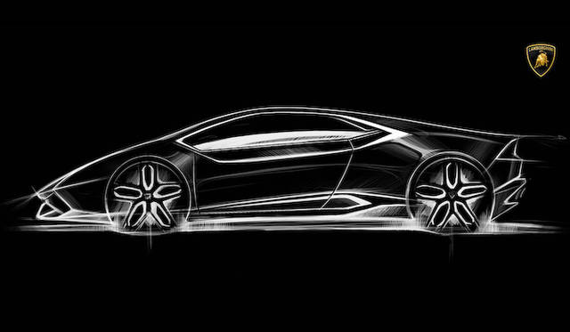 六角形をモチーフにデザインされたウラカンのスケッチ