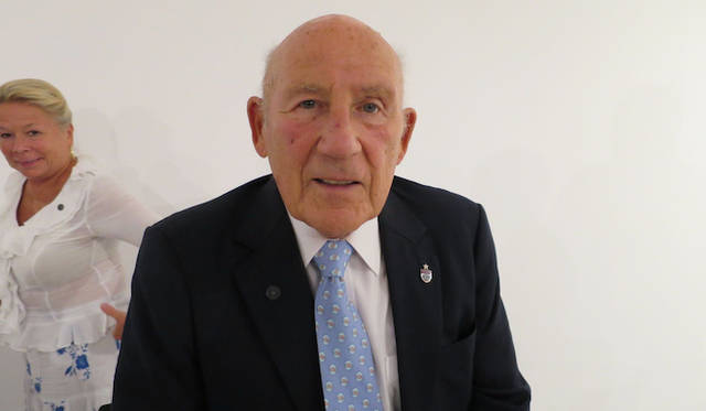 マセラティ100周年のイベント会場で、グランプリの草創期を支えた偉大なレーシングドライバーであるスターリング・モス氏とインタビューすることが出来た