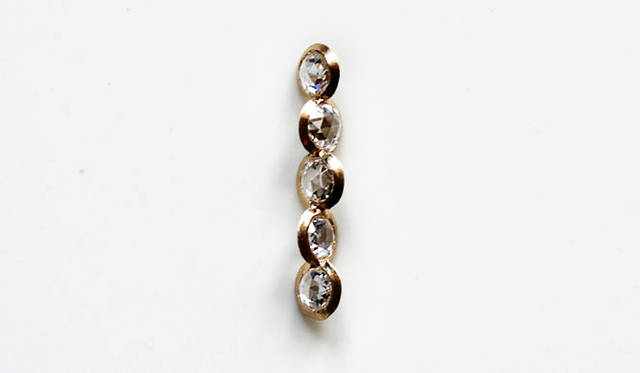 <strong>himie｜ヒーミー</strong>　アトリエショップ「himie aoyama atelier & shop」<br>「abacus pierced earrings ＜rose cut diamond＞アバカス ピアス＜ローズ カット　ダイヤモンド＞」17万2800円