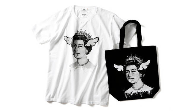 D<sup>*</sup>FACE「Sync. × BEAMS T TEE “D.S.T.Q”」7560円、「Sync. × BEAMS T CANVAS TOTE BAG “D.S.T.Q”」4644円　© 2014 D<sup>*</sup>FACE