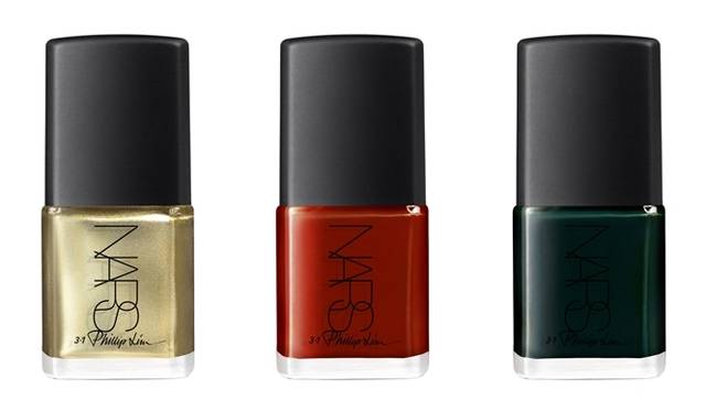 （左より）3.1 Phillip Lim for NARS Goldviper Nail Polish、Hellbent Nail Polish、Shutter Nail Polish　各2160円（数量限定）