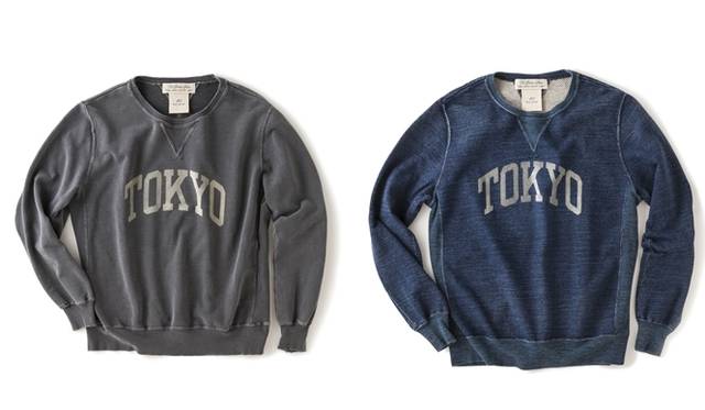 <strong>Le Bon Marche Rive Gauche｜ル・ボン・マルシェ・リヴ・ゴーシュ、日本を特集した企画展開催</strong><br />REMI RELIEF×BEAMS スウェットシャツ　グレー＆ネイビー　各185ユーロ