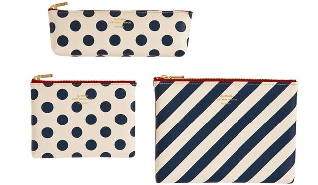 <strong>Le Bon Marche Rive Gauche｜ル・ボン・マルシェ・リヴ・ゴーシュ、日本を特集した企画展開催</strong><br />DELFONICS ポーチ　各15～20ユーロ