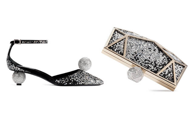 <strong>Roger Vivier｜ランデヴーコレクションのオーダー会開催</strong><br />（左より）シューズ　43万6000円、バッグ　77万6000円（税抜予定価格）