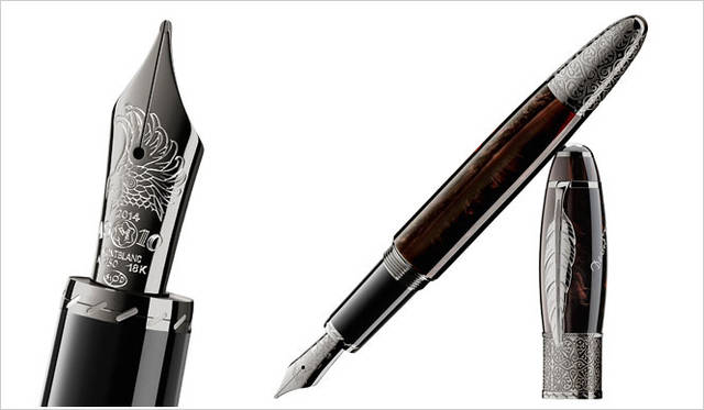 <strong>MONTBLANC｜モンブラン</strong>　作家シリーズ 2014 「ダニエル・デフォー」 万年筆（ペン先はF, M）12万9600円