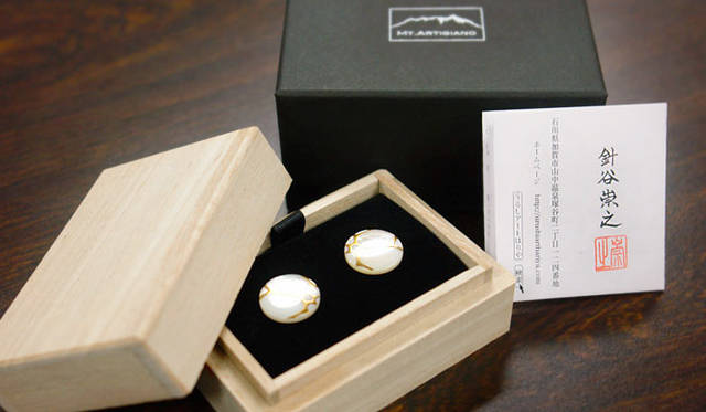 STYLE WORKS premium order weeks 「OATSURAE」<br />「うるしアートはりや」新ライン「MT.ARTIGIANO」カフリンクス 本体価格 3万6000円～4万円