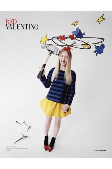 <strong>RED VALENTINO｜おとぎ話のような最新広告にロッティ・モス登場</strong>