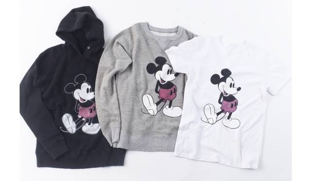 <strong>Ron Herman｜日本上陸5周年、アニバーサリーアイテムが限定登場</strong><br />RH Vintage （左より）MICKEY Hoodie 2万円、MICKEY Sweatshirt 1万8000円、MICKEY Tee 1万5000円（すべて税抜） © Disney