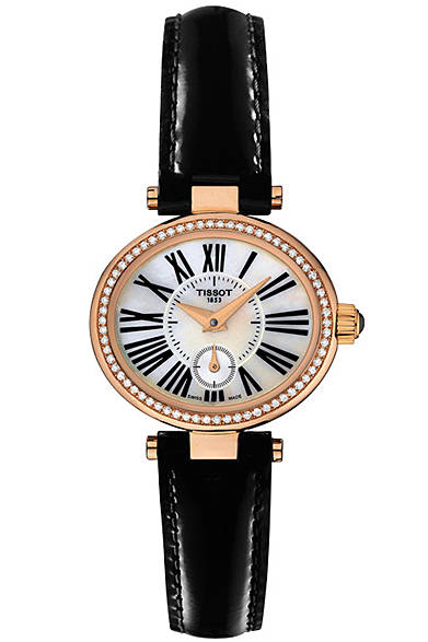 T917_110_76_113_01TISSOT Glamorous Small<br />ホワイトマザーオブパール、ダイヤモンド　40万3920円