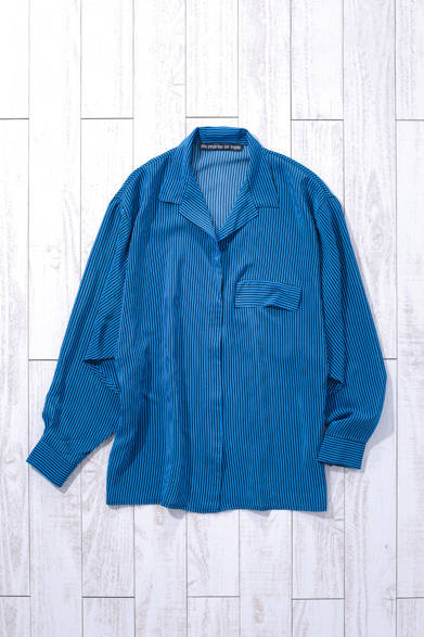 WOMENS｜シルクストライプシャツ［ジャーナル スタンダード 表参道限定］2万9000円（Les Prairies De Paris）<br />※税抜き価格