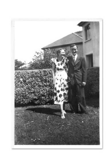 若き日のフランクとアイリーン