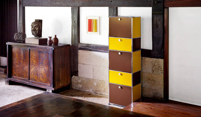 USM ブラウン×ゴールデンイエロー