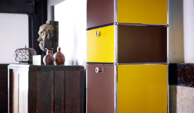 USM ブラウン×ゴールデンイエロー