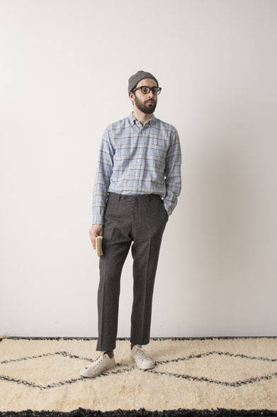 B.D Shirts 2万4840円、Slacks Pants 3万240円、Knit Cap、Eye Wear collaborated with“BLANC..”参考商品