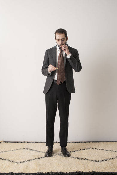 Single 3B Jacket 5万6160円、Ikamune Shirts 2万1600円、Slacks Pants 3万240円、Oxford Shoes参考商品