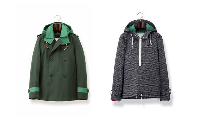 <strong>4階 「インターナショナルクリエーターズ」がリニューアルオープン</strong><br />左から、コート21万4920円、18万1440円（ともにMACKINTOSH×BAND OF OUTSIDERS）