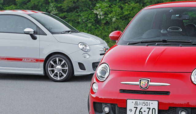 <strong>Abarth 500｜アバルト 500（5段MT）</strong><Br / >アバルト500は、195/45サイズの16インチタイヤをはく