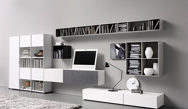 Morten Georgsen(モートン・ゲオーセン) デザインの「LUGANO 壁面収納」イメージビジュアル