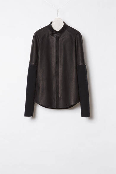Carf Leather Rib Combination Shirts 18万3600円