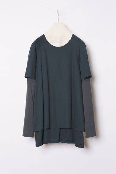 SmoothCotton Combination CrewNeck green 1万9440円