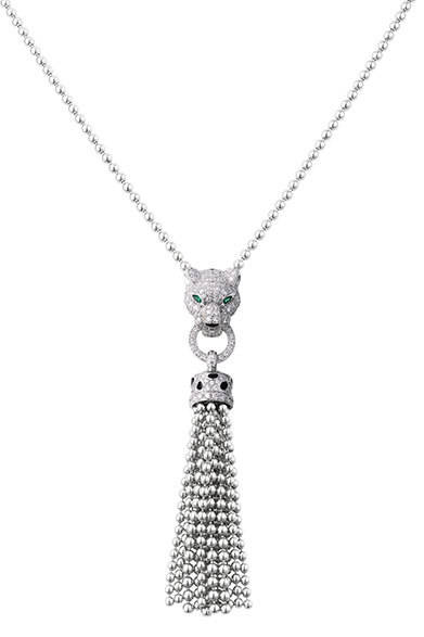 パンテールのヘッドを用いたシルバーネックレス 460万800円 © Cartier