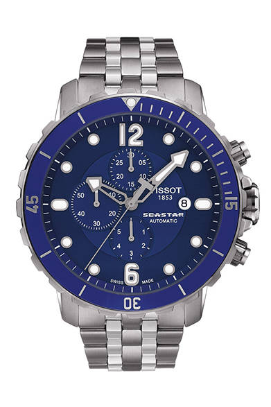 自動巻き、SSケース、ケースサイズ直径48mm 、300m防水、14万4000円（税抜）<br /><br />スウォッチ グループ ジャパン ティソ事業本部<br />Tel. 03-6254-7361