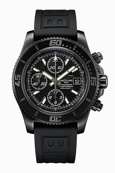 自動巻き、SSケース、ケースサイズ直径44mm 、500m防水、75万円（税抜）<br /><br />ブライトリング・ジャパン<br />Tel. 03-3436-0011