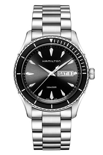 クォーツ、SSケース、ケースサイズ直径42mm、100m防水、7万4000円（税抜）、11月発発売予定<br /><br />ハミルトン／スウォッチ グループ ジャパン<br />Tel. 03-6254-7371