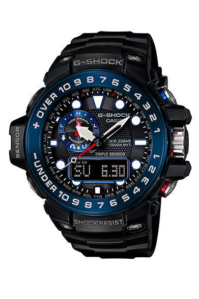 クォーツ、樹脂ケース、ケースサイズ直径55.8mm、200m防水、5万7000円（税抜） <br /><br />カシオ計算機お客様 相談室<br />Tel. 03-5334-4869