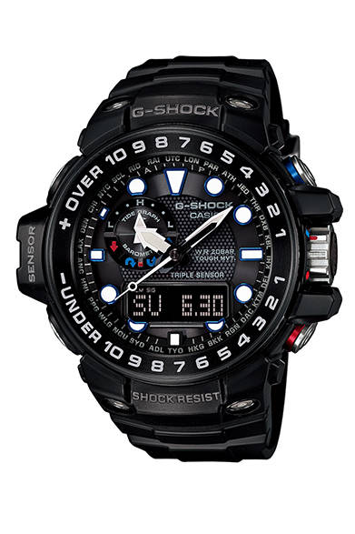 クォーツ、樹脂ケース、ケースサイズ直径55.8mm、200m防水、5万7000円（税抜） <br /><br />カシオ計算機お客様 相談室<br />Tel. 03-5334-4869