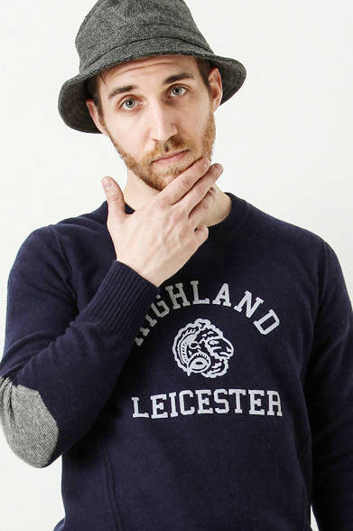 wholegarment logo print pullover 1万9440円