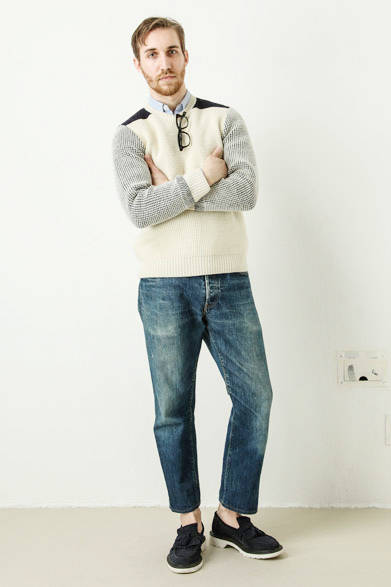 2 tone brioche rib pullover 2万4840円