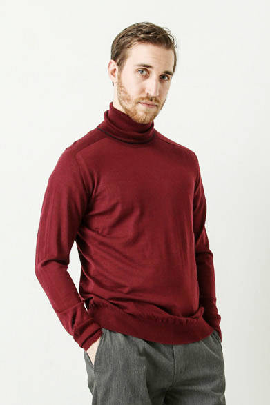 washable wool wholegarment turtle neck pullover 2万520円