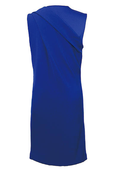 NEPTUNE DRAPED CREQ NECK DRESS WITH SATIN YOKE　11万7000円（税抜）