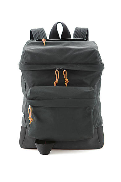 BLACK CANVAS BACKPACK WITH SUEDE BASE　12万7000円