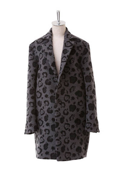 アップルレオパード シャギーコート<br />カラー｜グレー<br />価格｜7万4000円