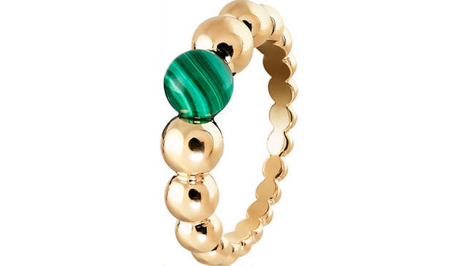 ヴァリアシオン リング[イエローゴールド×マラカイト]25万9200円