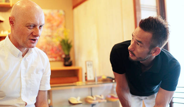 フランソワ・マドニーニ氏と中田英寿さん