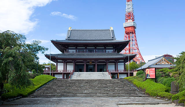 2014年の舞台に選ばれた東京・芝公園の増上寺